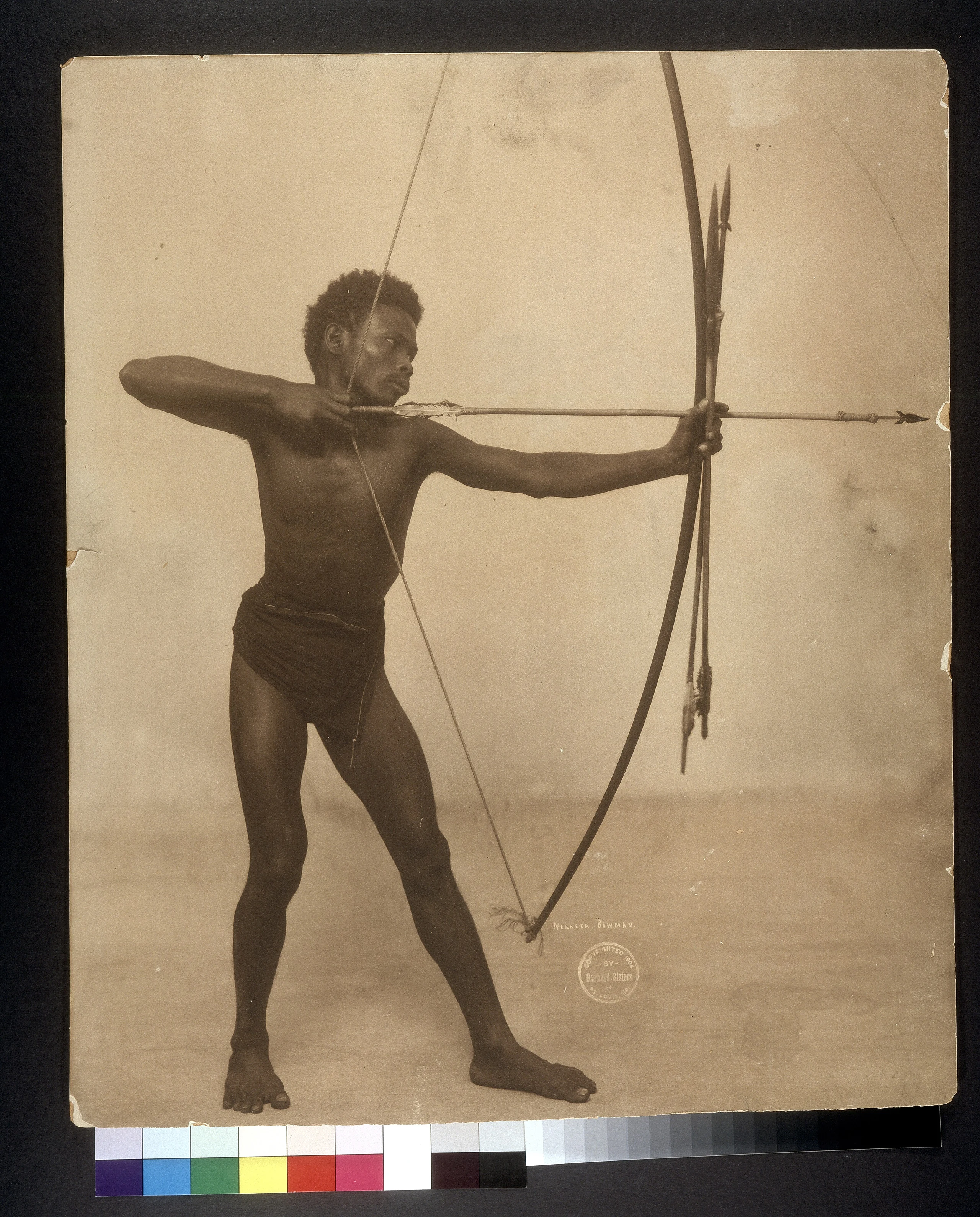 "Negreta Bowman" (sic) (Negrito Bowman). (Taken during the 1904 World's Fair)