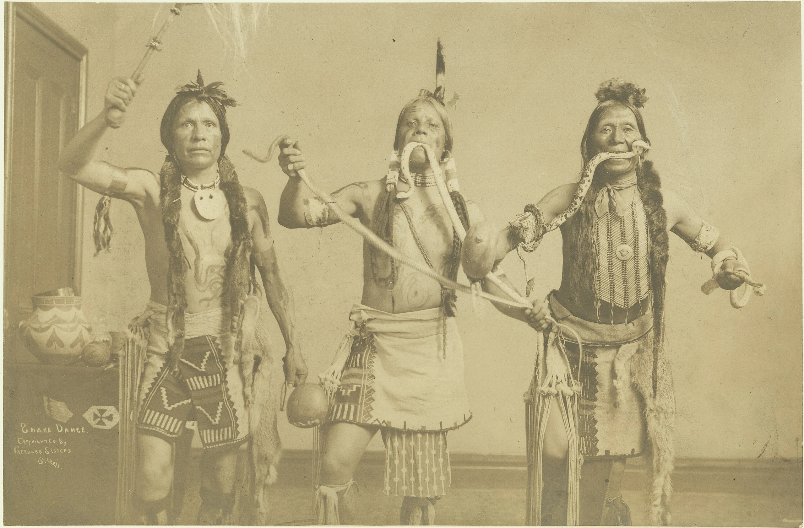 "Snake Dance." (Taken during the 1904 World's Fair).