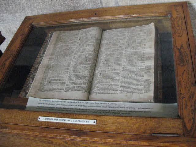 A 17th-century printing of the Geneva 'Breeches' Bible
