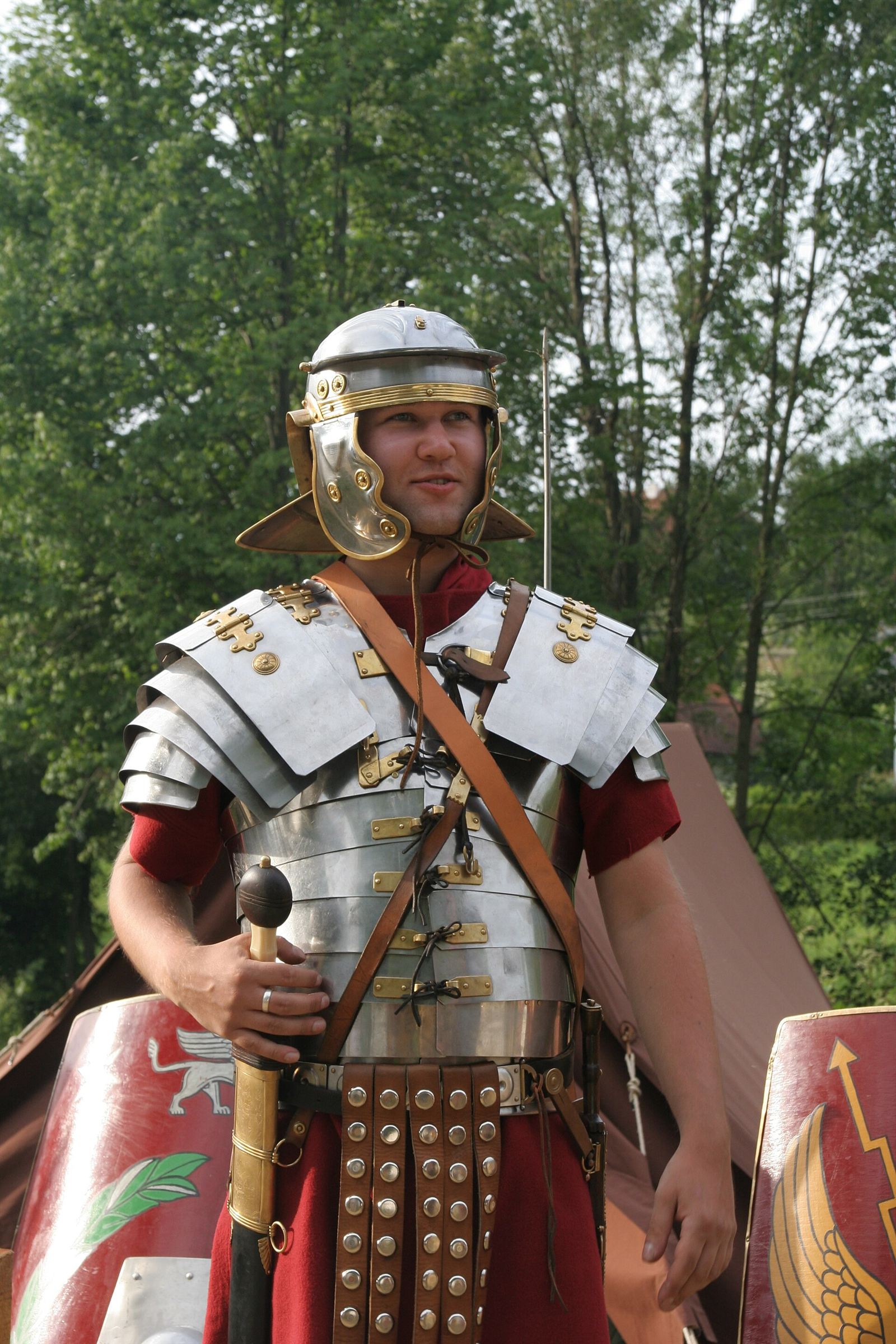 Roman lorica segmentata — the armor Paul pointed at