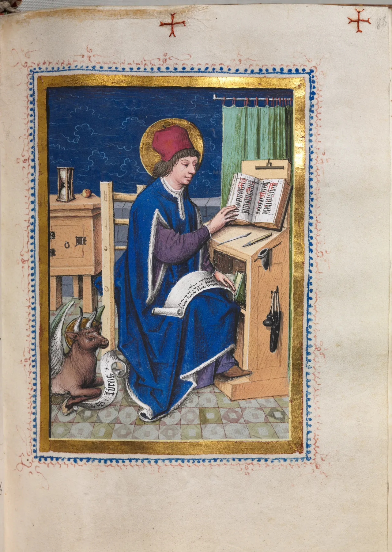 Gospel Book with Evangelist Portraits: Saint Luke
