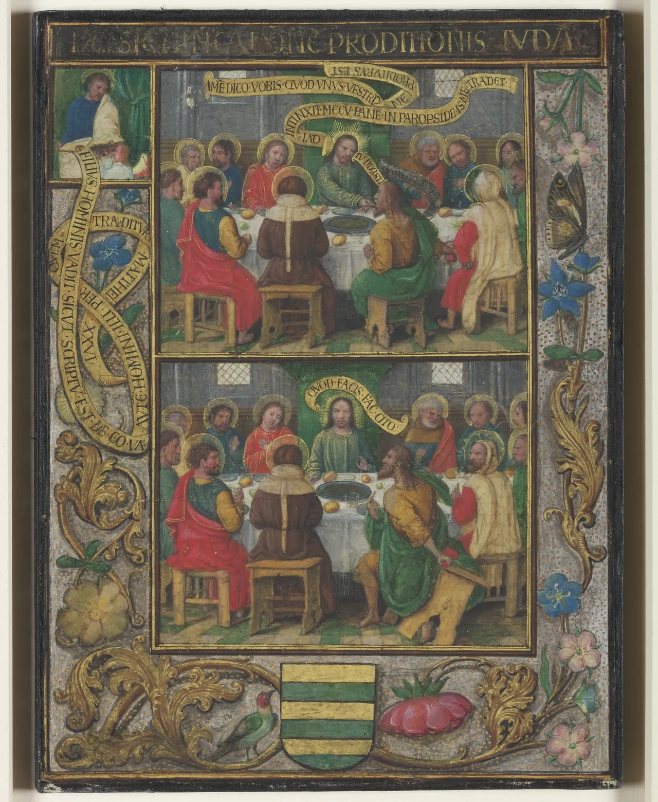 Single Leaf with Scenes from the Last Supper