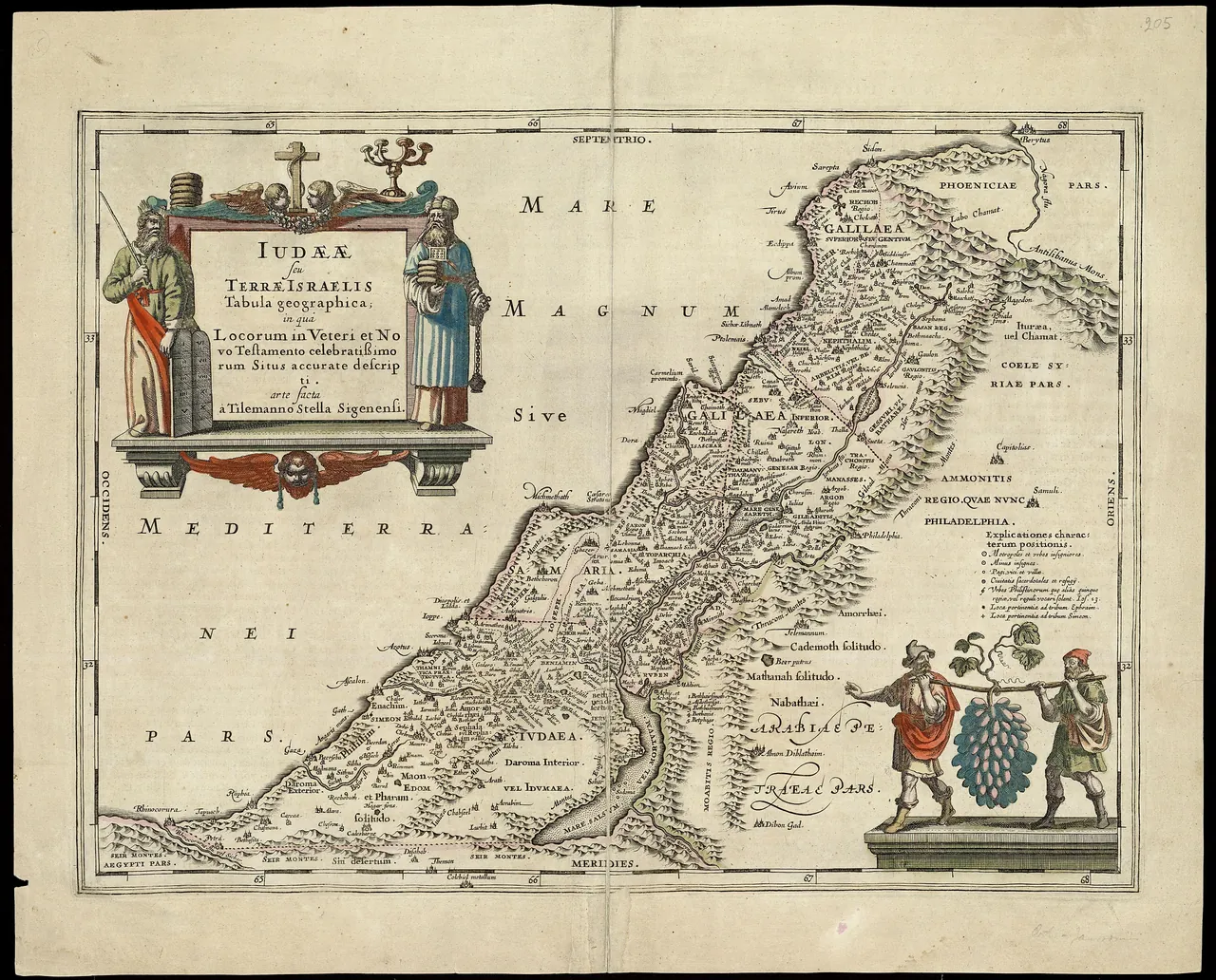 A Geographical Rendering of Judaea, or the Land of Israel, in Which the Positions of the Most Famous Places in the Old a