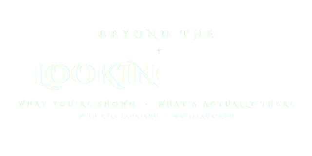 Beyond the Looking Glass™ — wordmark, white