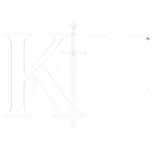 The King Is Coming Show™ — wordmark, white