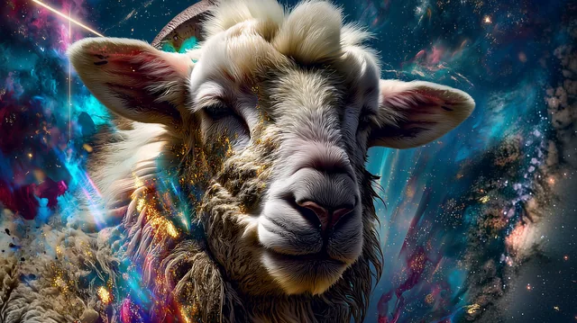The show — cosmic lamb key art