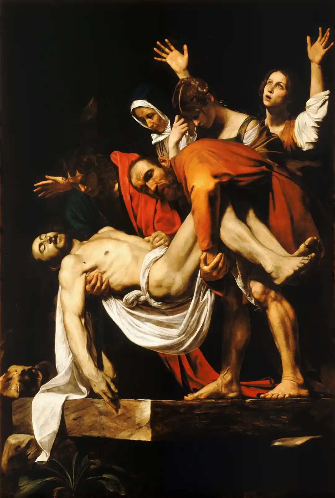 The Entombment of Christ — the body laid to rest