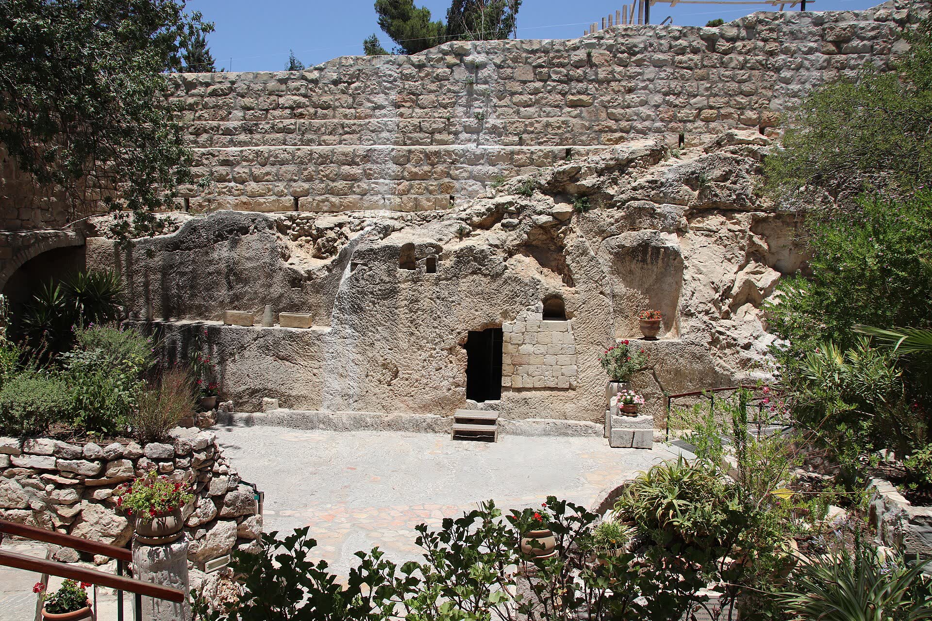The Garden Tomb in Jerusalem, a rock-cut burial chamber