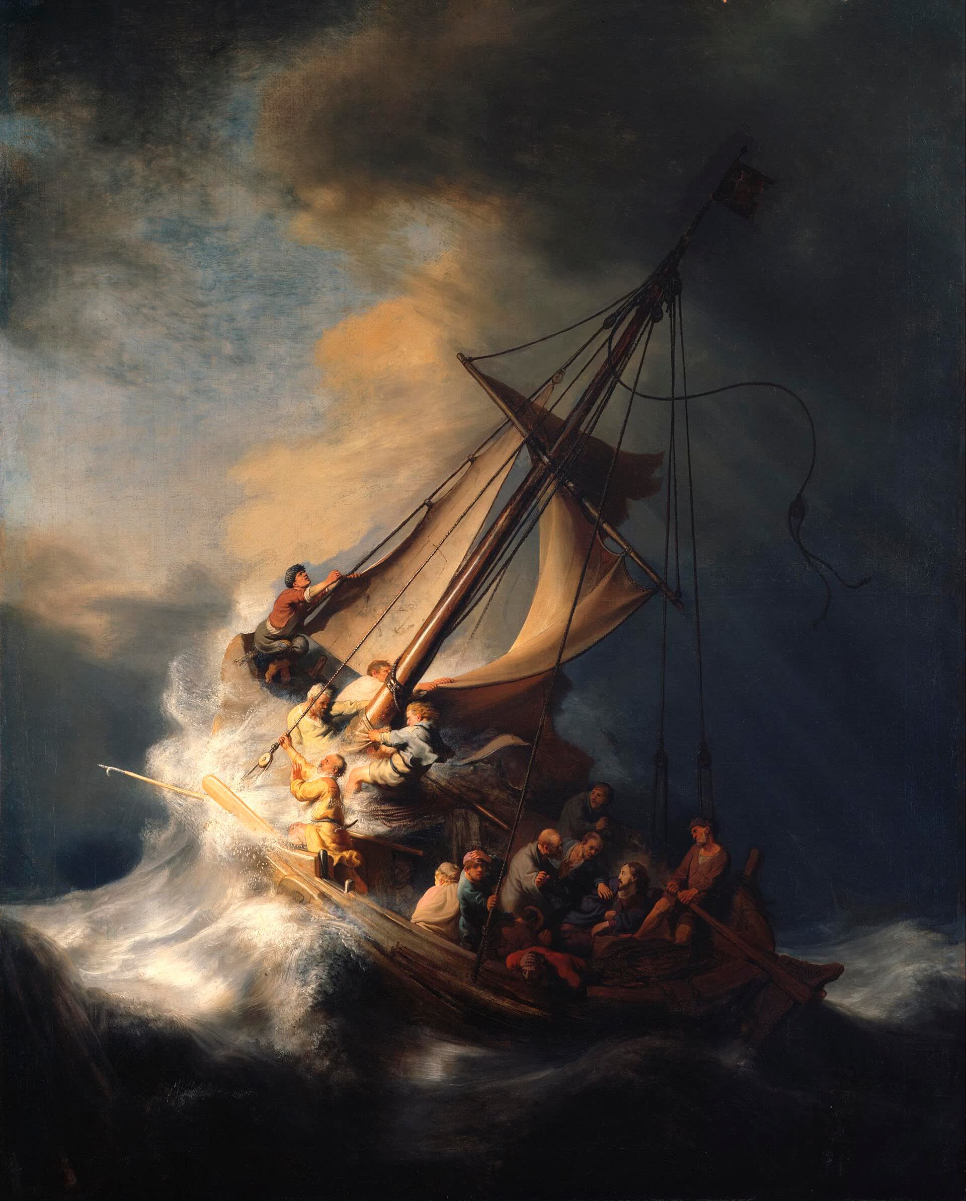Christ in the storm on the Sea of Galilee