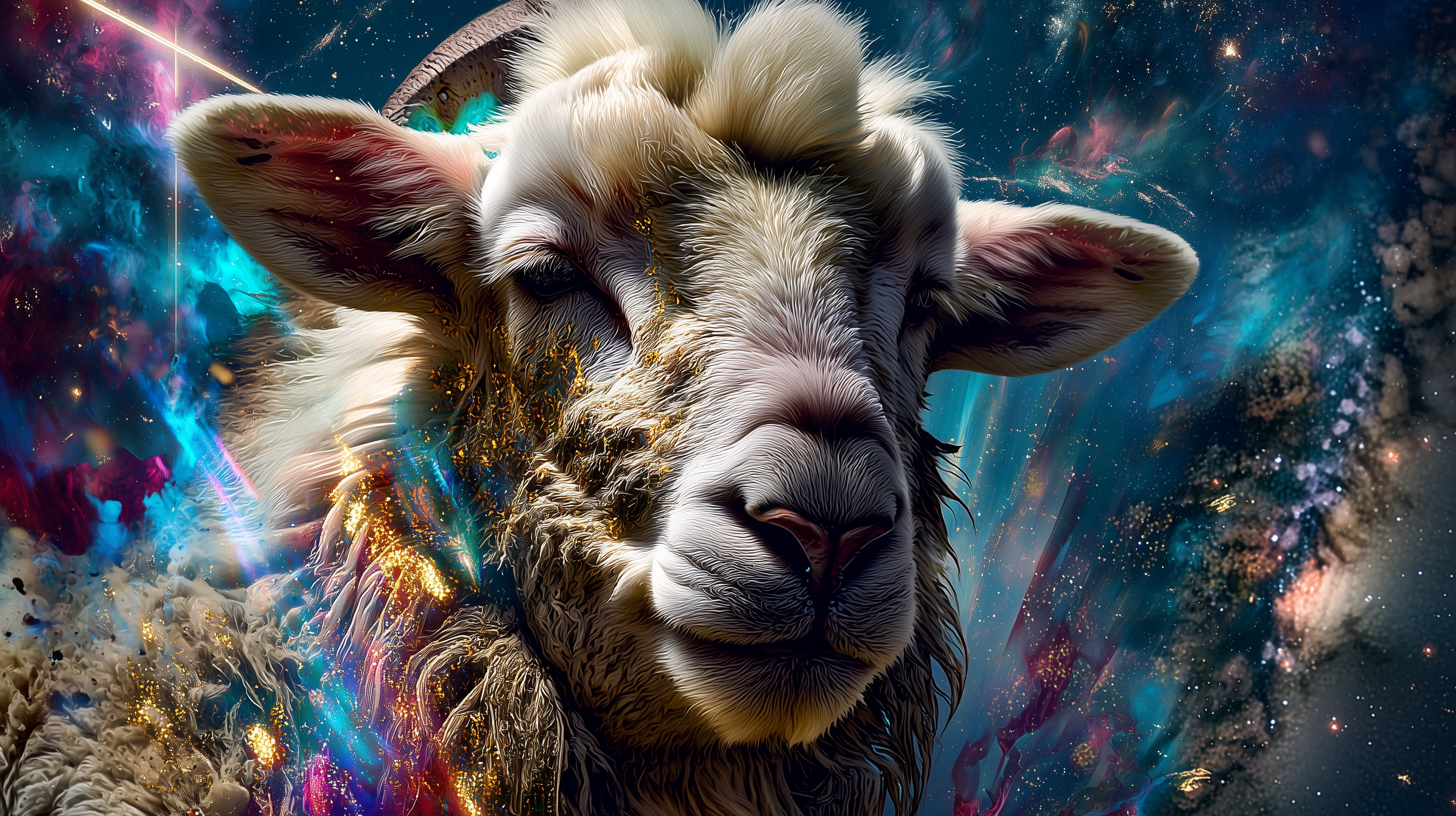 The show — cosmic lamb key art